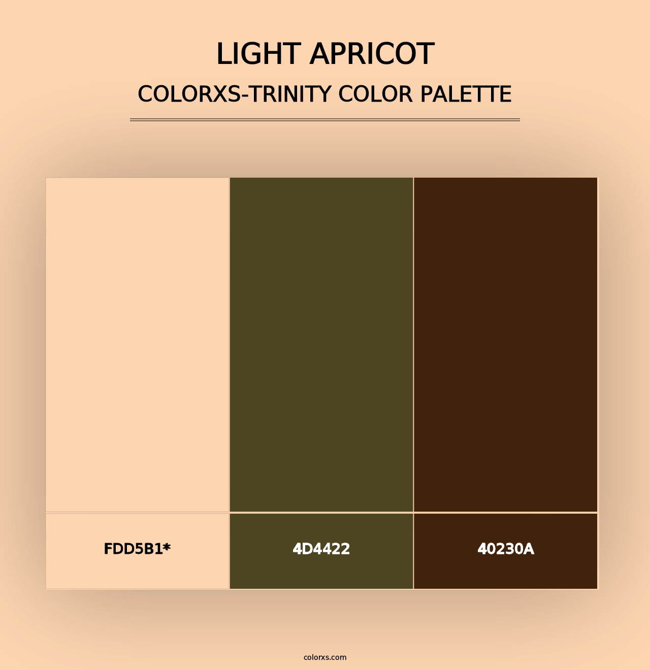 Light Apricot - Colorxs Trinity Palette