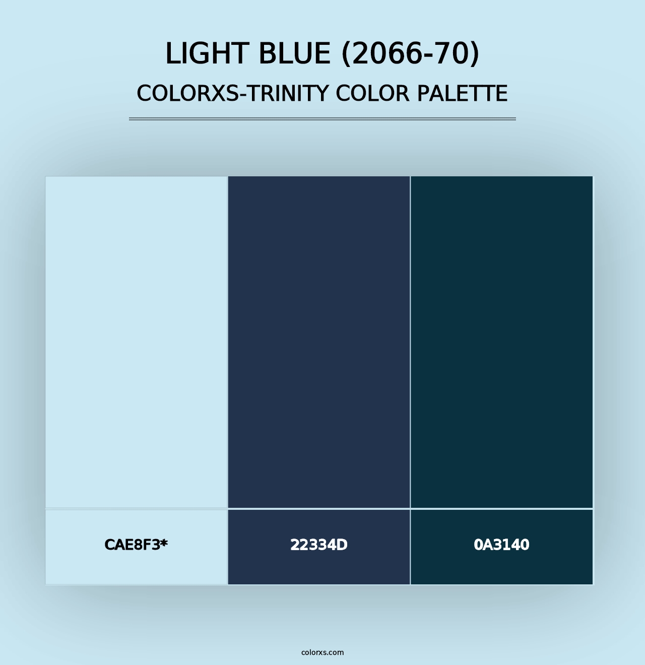 Light Blue (2066-70) - Colorxs Trinity Palette