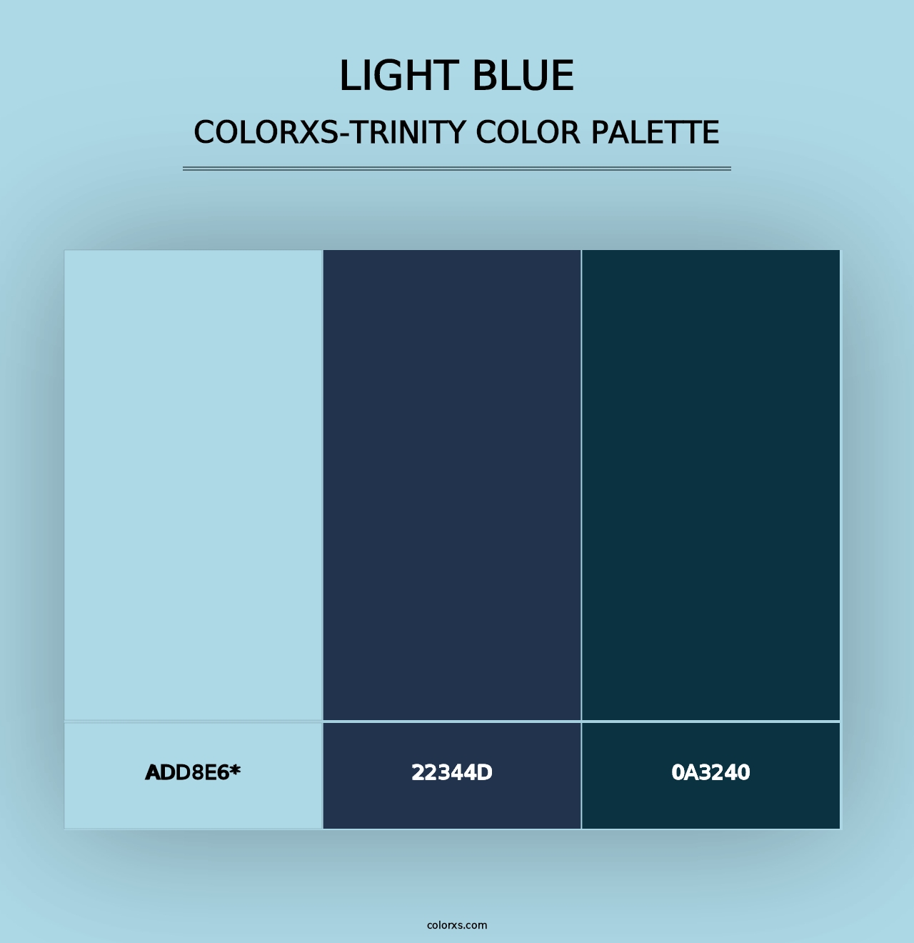 Light Blue - Colorxs Trinity Palette