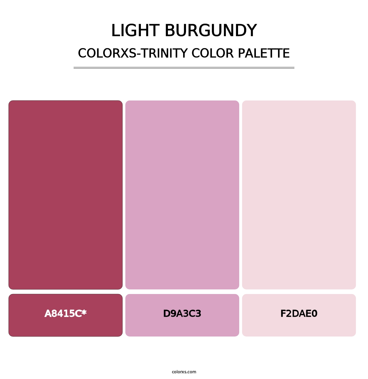 Light Burgundy - Colorxs Trinity Palette