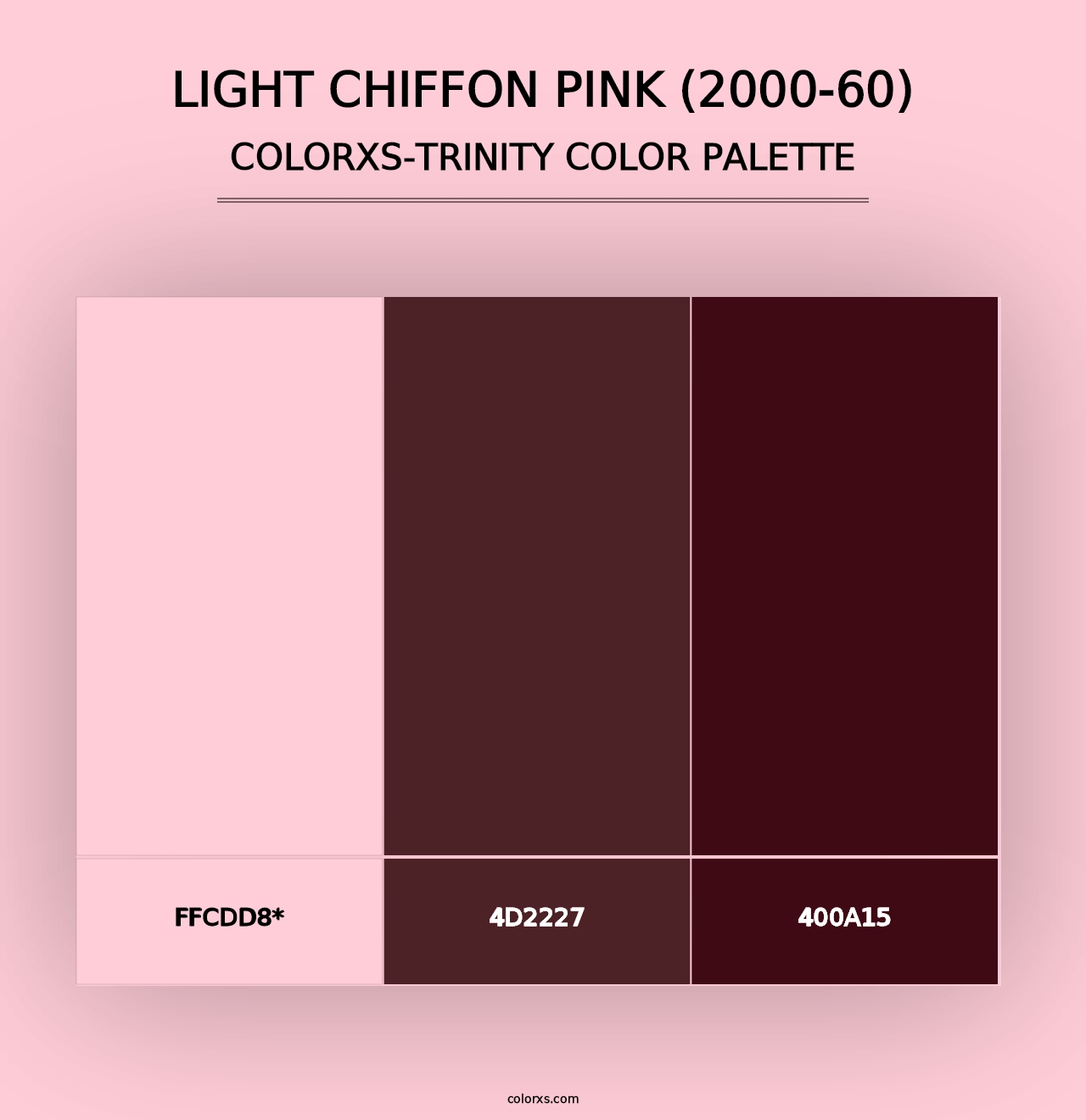 Light Chiffon Pink (2000-60) - Colorxs Trinity Palette