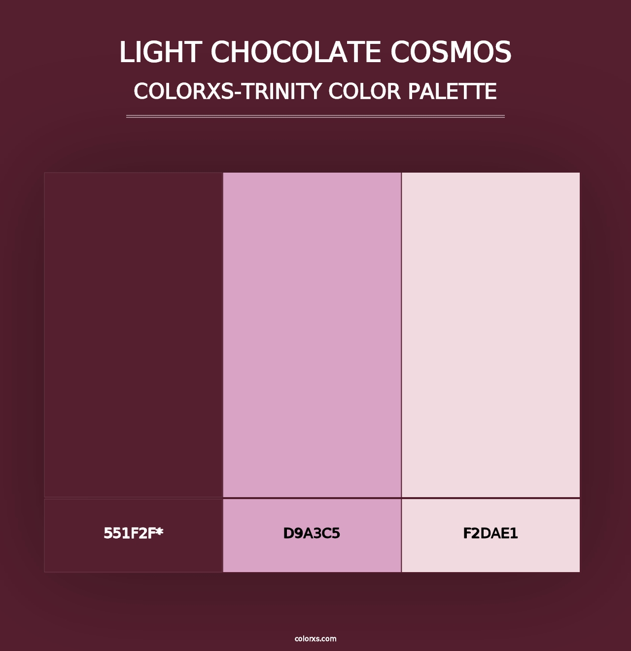 Light Chocolate Cosmos - Colorxs Trinity Palette