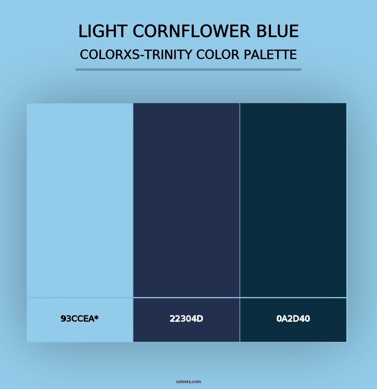 Light Cornflower Blue - Colorxs Trinity Palette