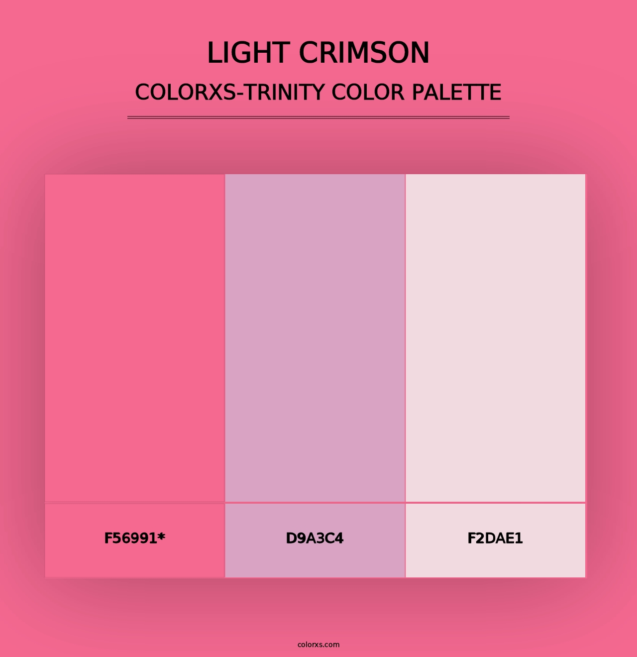 Light Crimson - Colorxs Trinity Palette