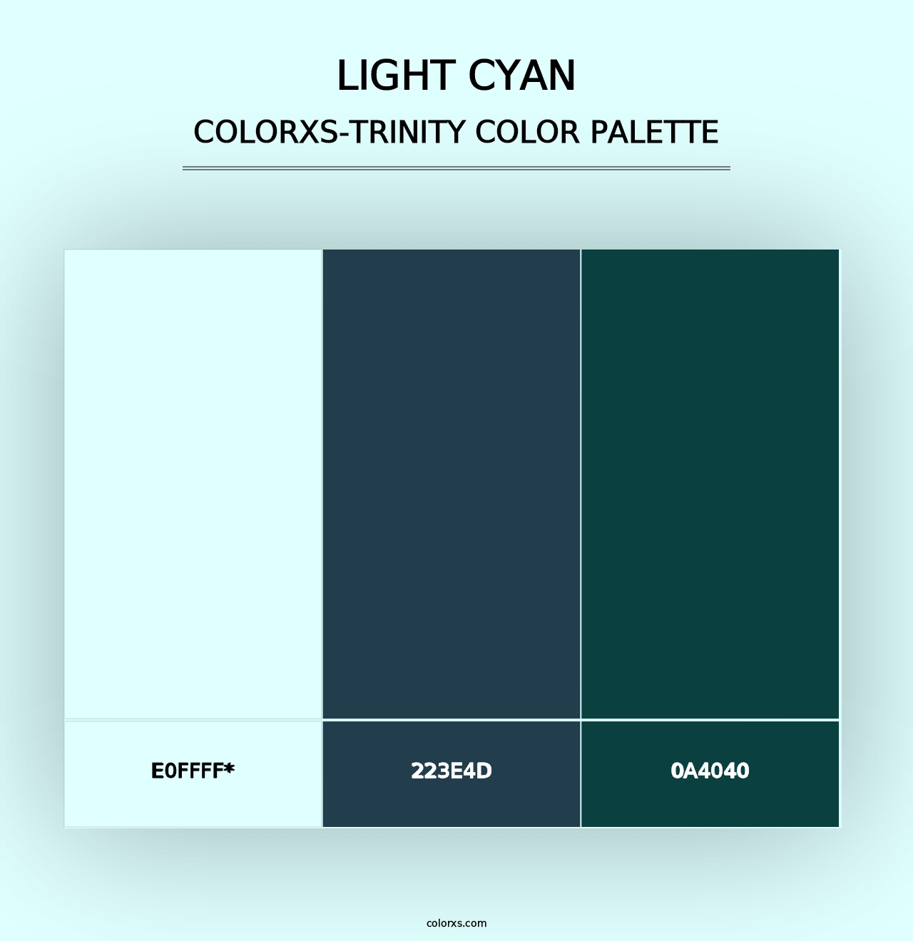 Light Cyan - Colorxs Trinity Palette