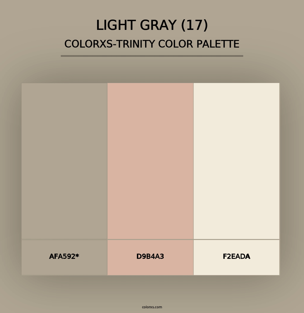 Light Gray (17) - Colorxs Trinity Palette