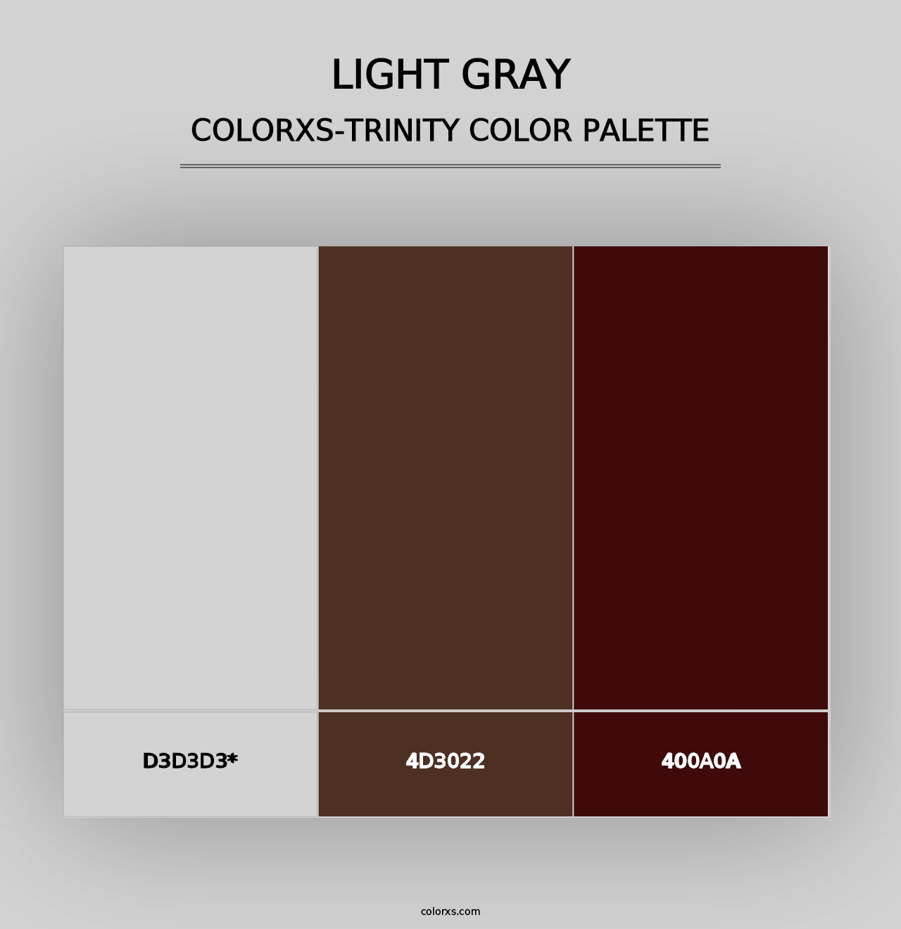 Light Gray - Colorxs Trinity Palette