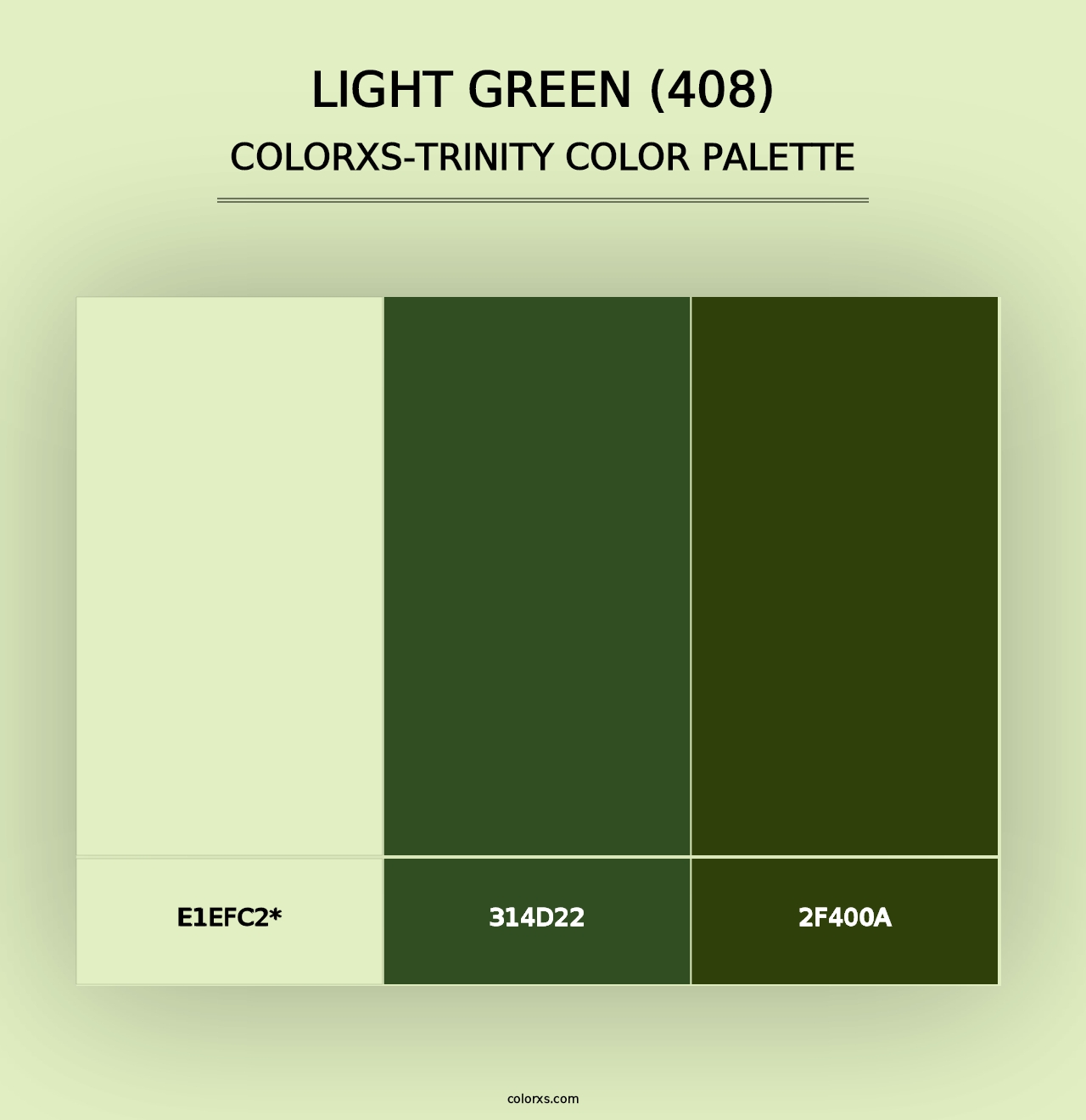 Light Green (408) - Colorxs Trinity Palette