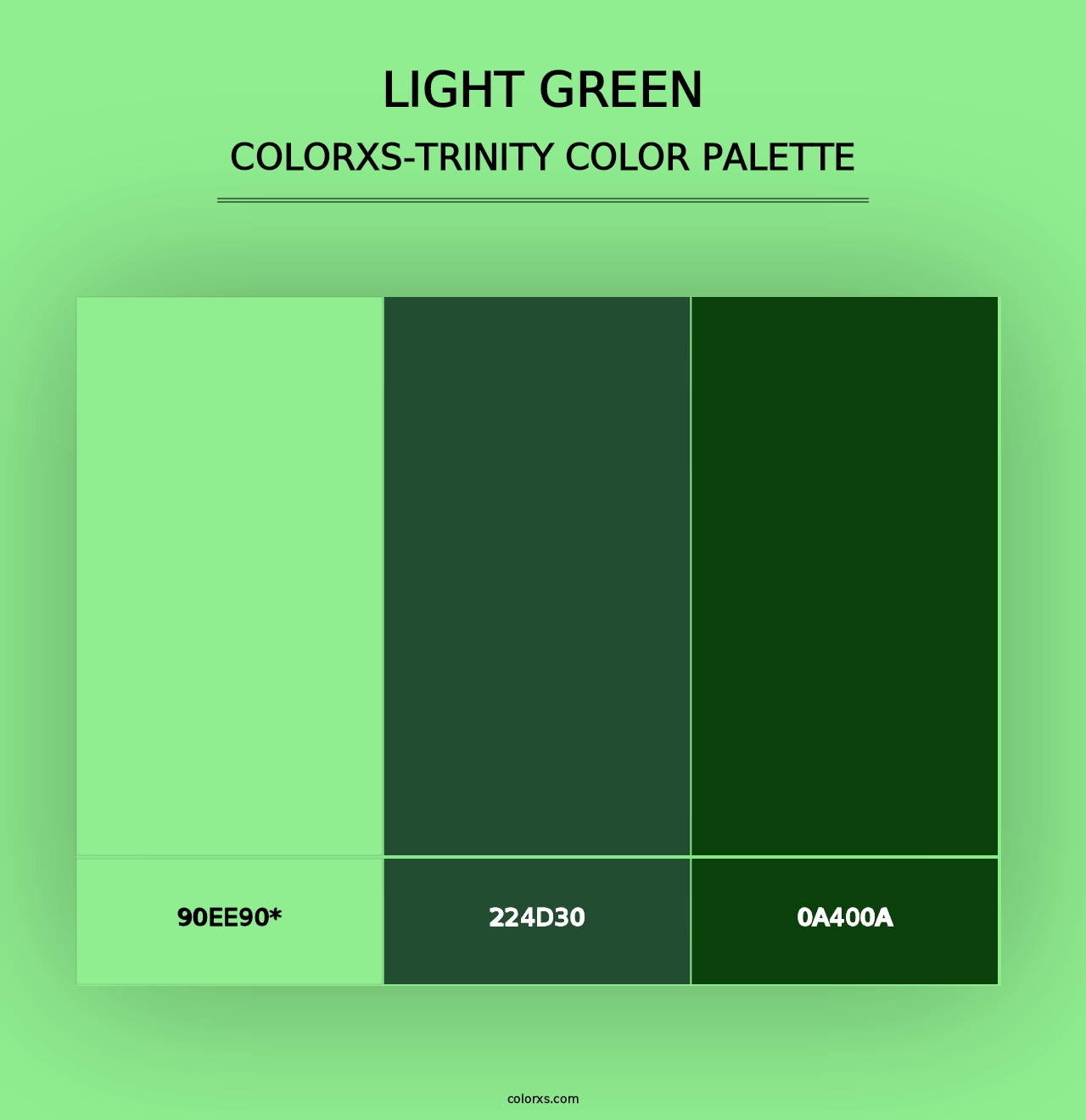 Light Green - Colorxs Trinity Palette