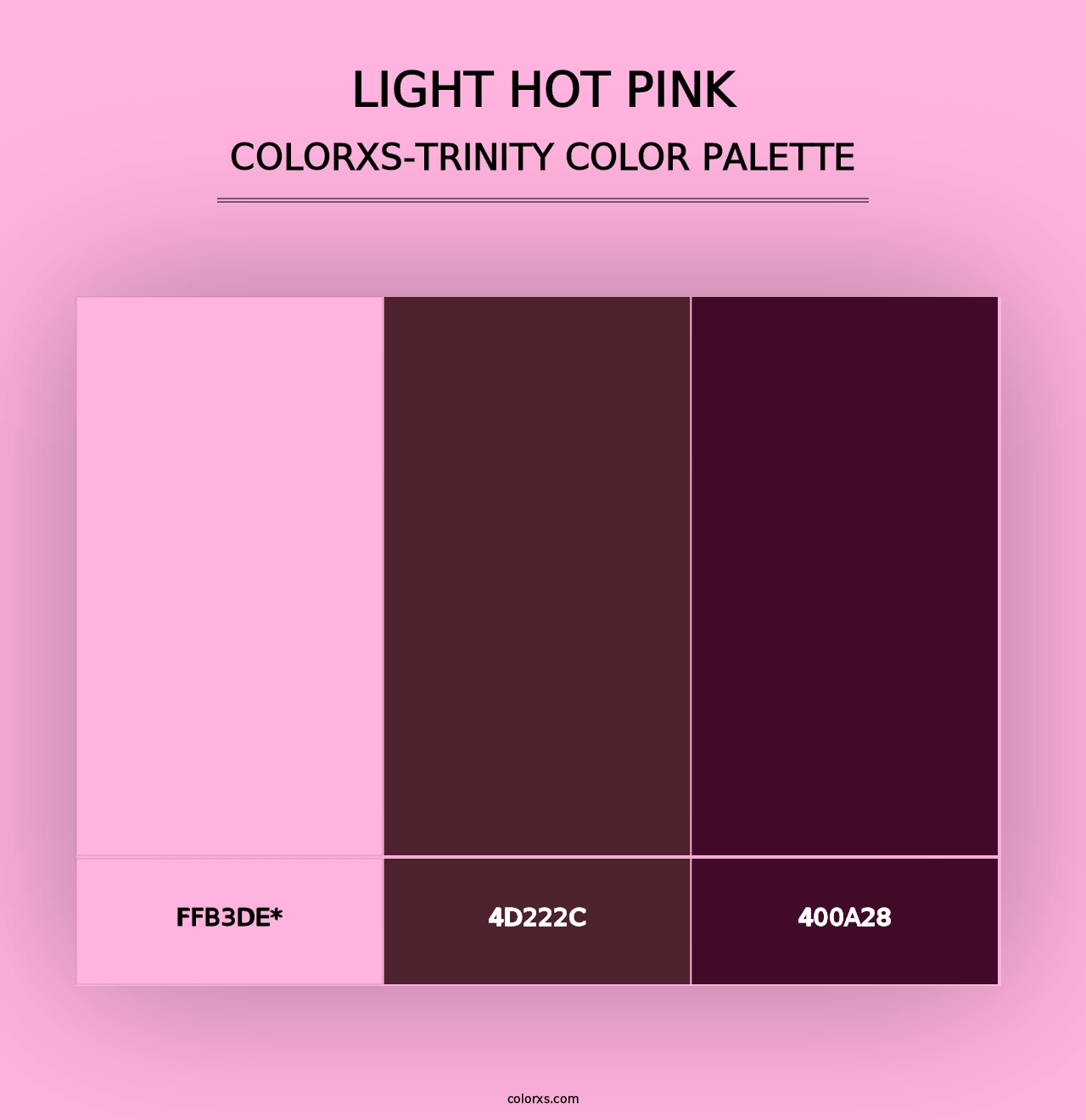 Light Hot Pink - Colorxs Trinity Palette