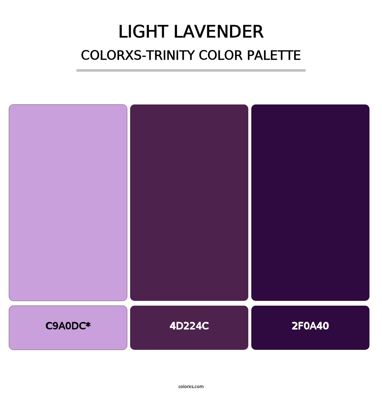 Light Lavender - Colorxs Trinity Palette