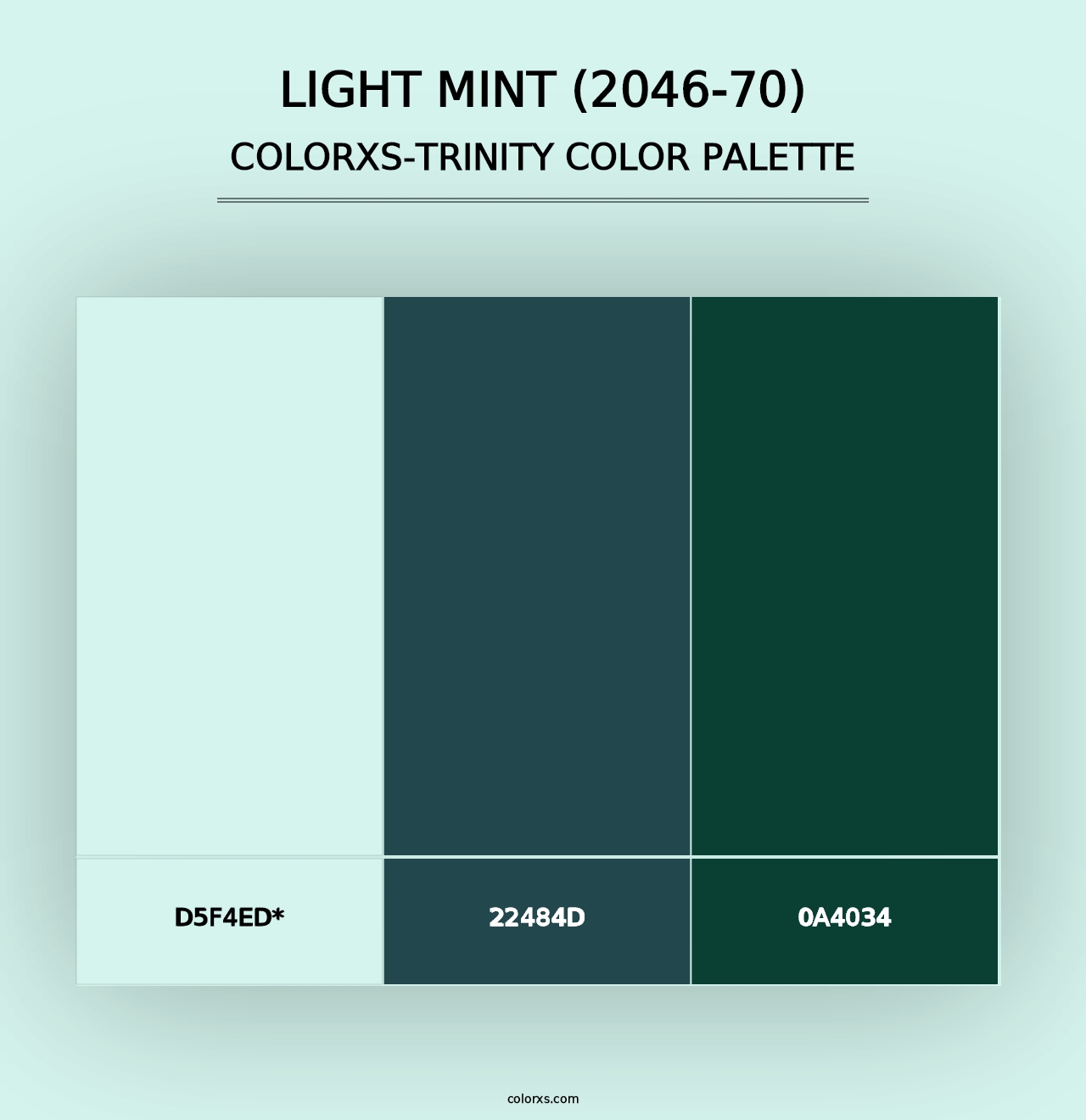 Light Mint (2046-70) - Colorxs Trinity Palette