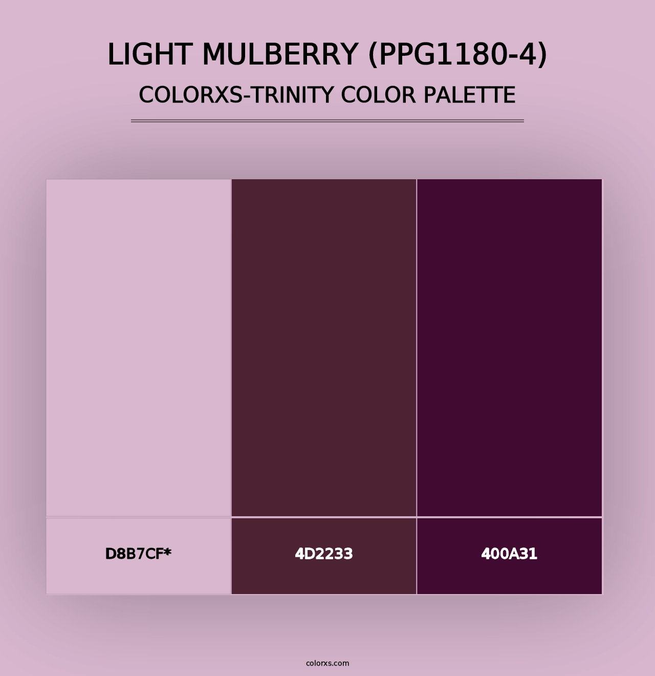 Light Mulberry (PPG1180-4) - Colorxs Trinity Palette