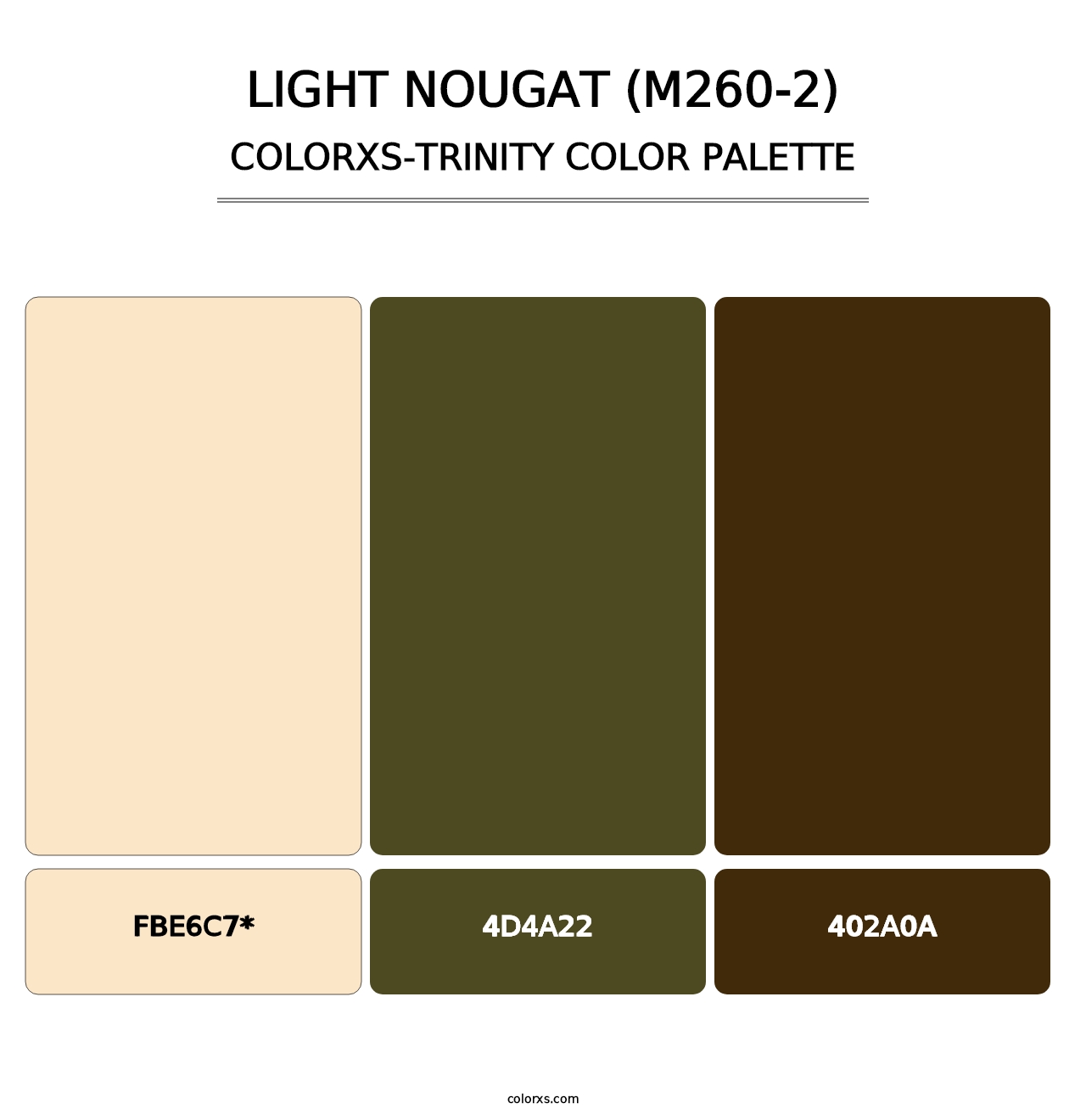 Light Nougat (M260-2) - Colorxs Trinity Palette