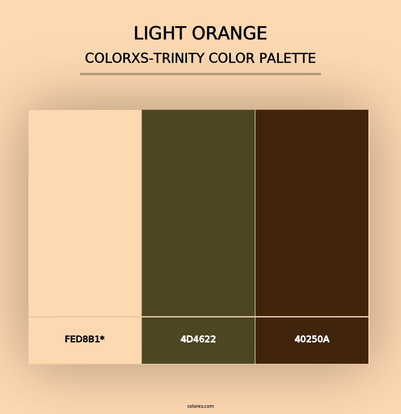 Light Orange - Colorxs Trinity Palette