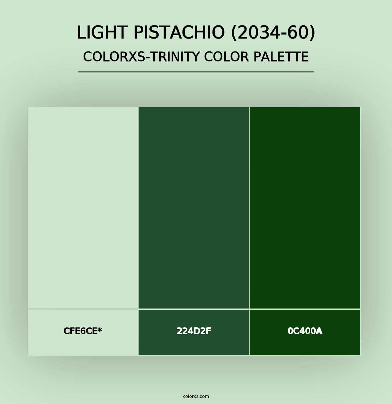 Light Pistachio (2034-60) - Colorxs Trinity Palette