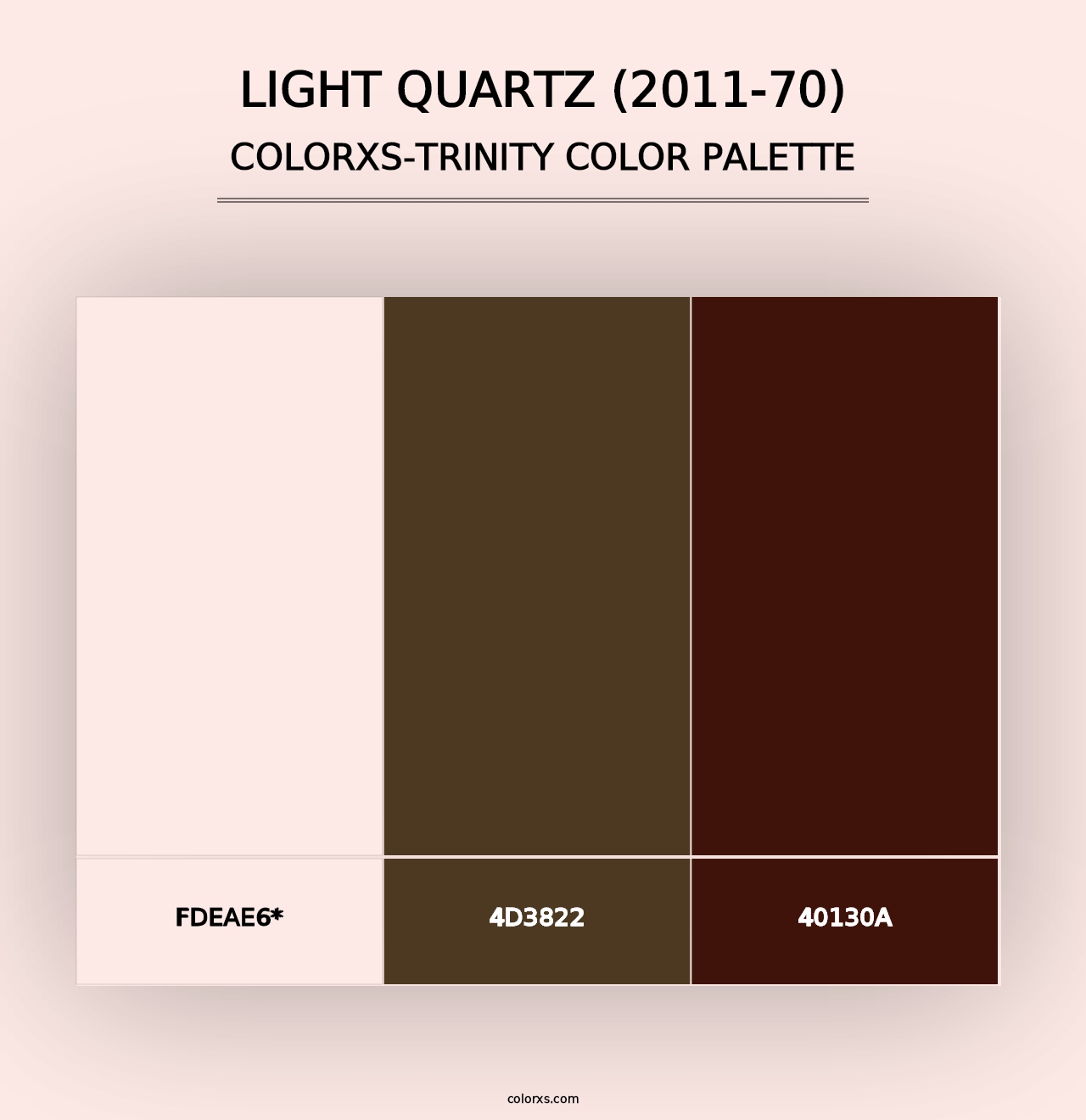 Light Quartz (2011-70) - Colorxs Trinity Palette