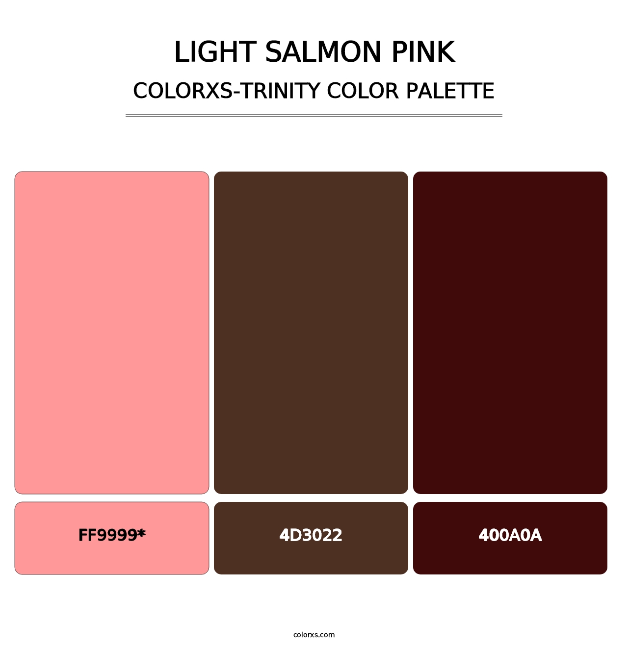 Light Salmon Pink - Colorxs Trinity Palette