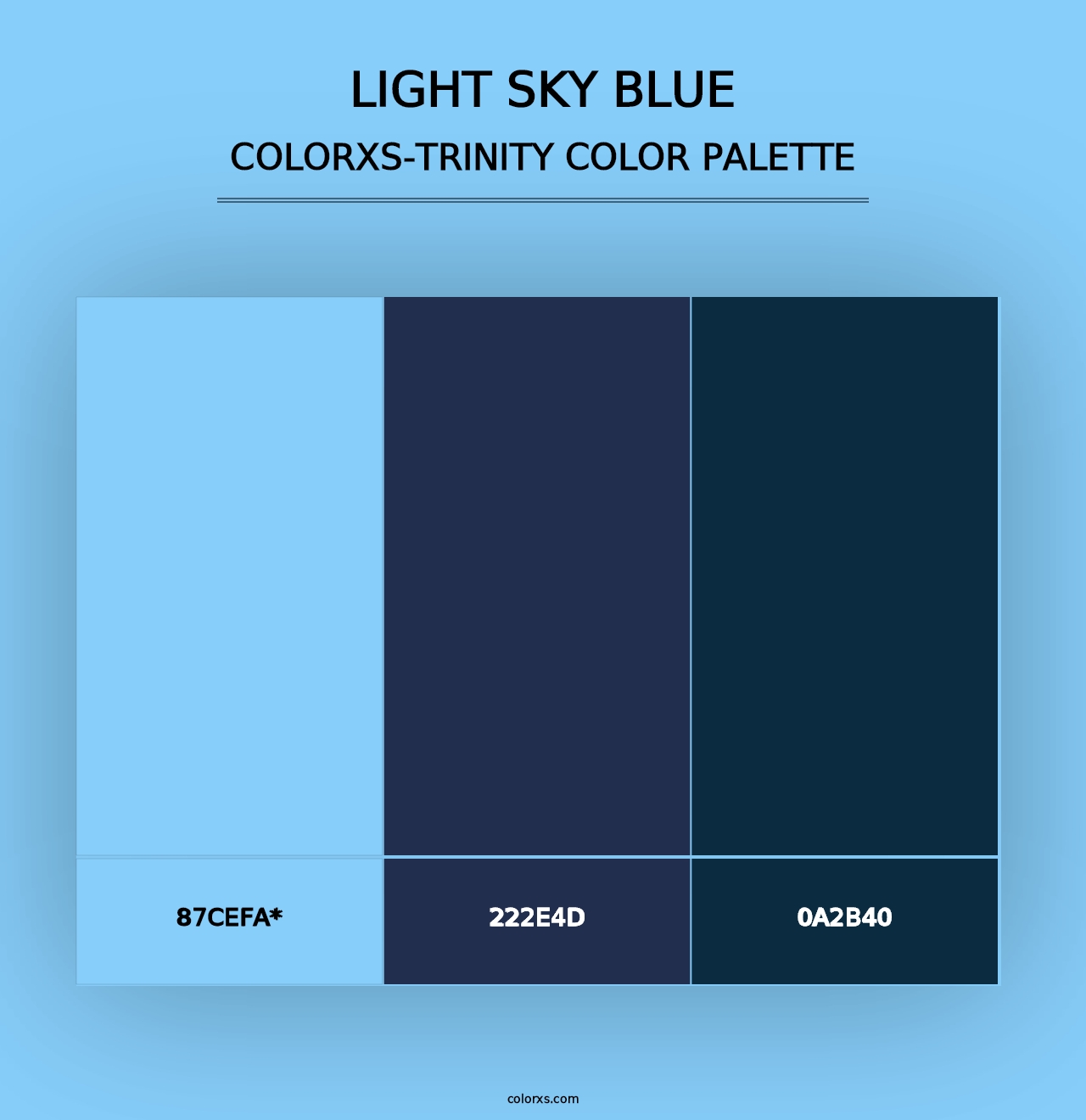 Light Sky Blue - Colorxs Trinity Palette