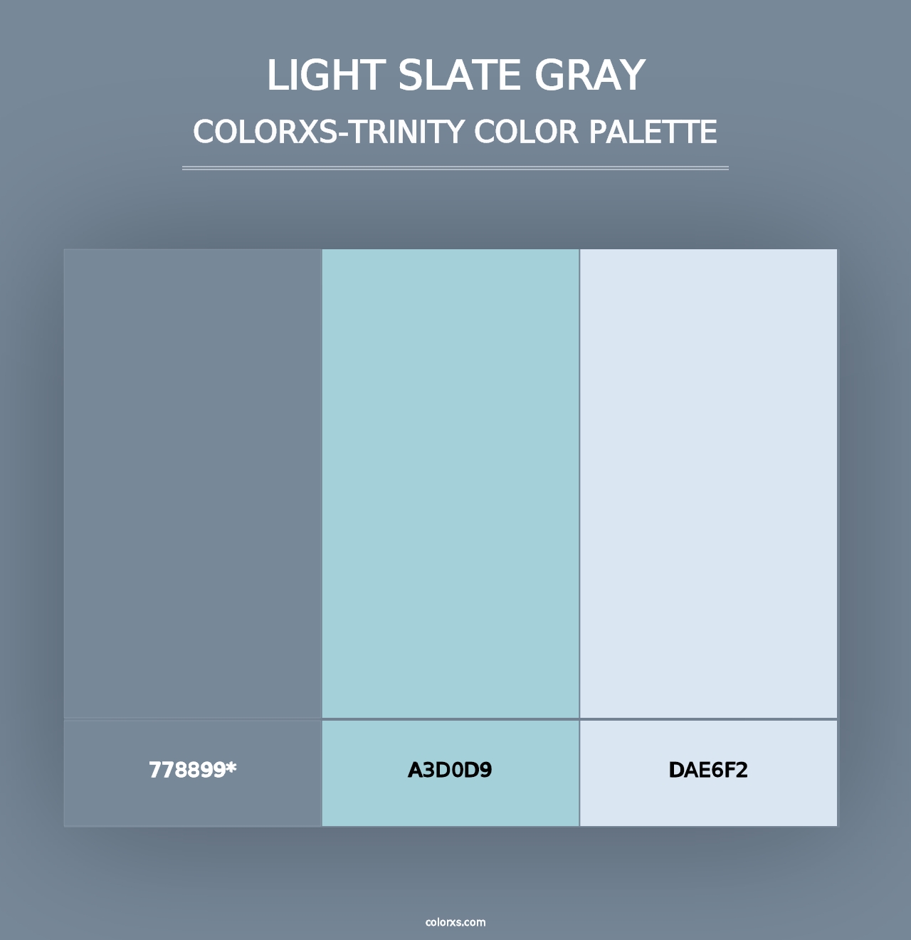 Light Slate Gray - Colorxs Trinity Palette