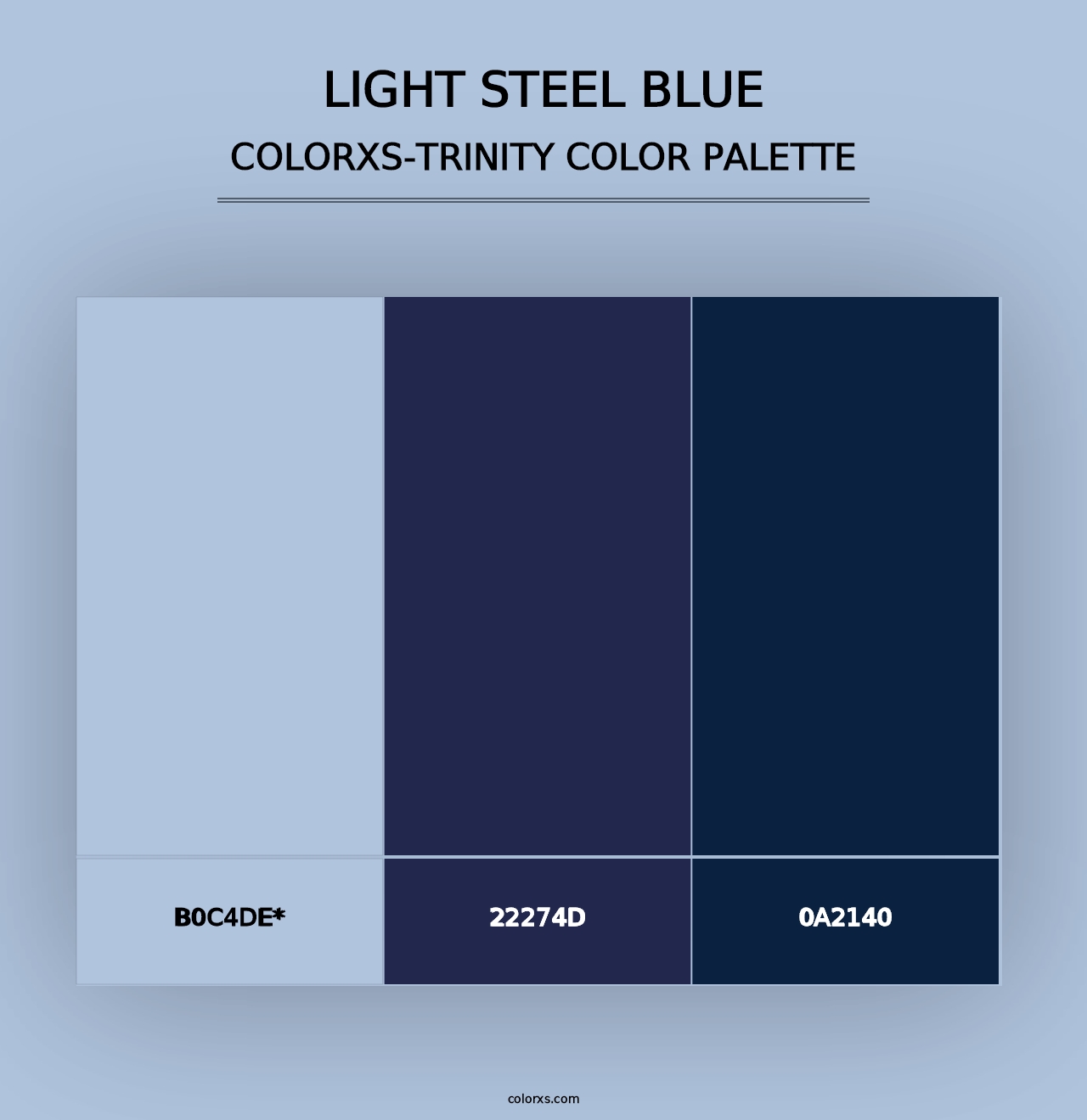 Light Steel Blue - Colorxs Trinity Palette