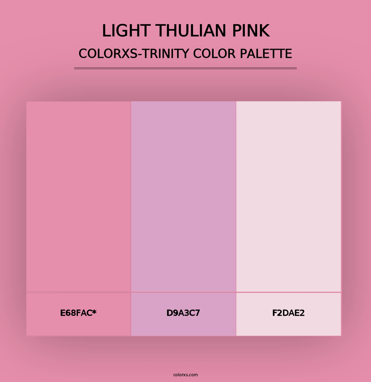 Light Thulian pink - Colorxs Trinity Palette