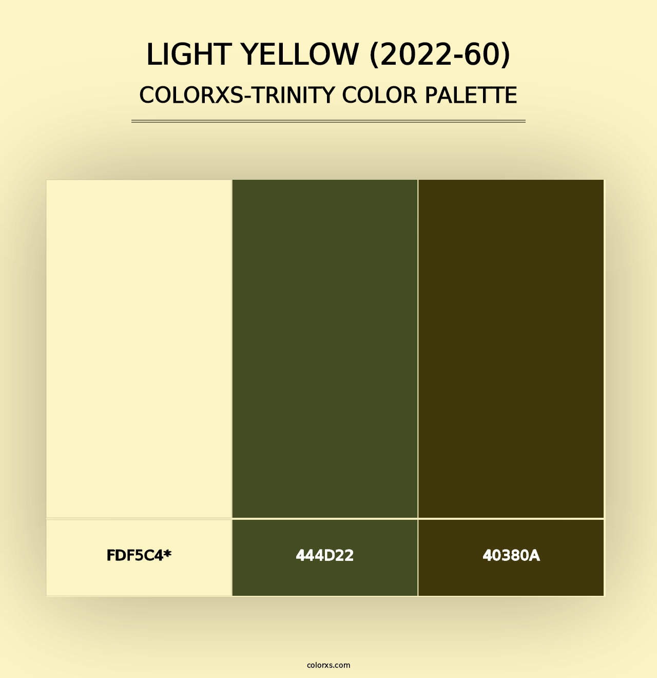 Light Yellow (2022-60) - Colorxs Trinity Palette