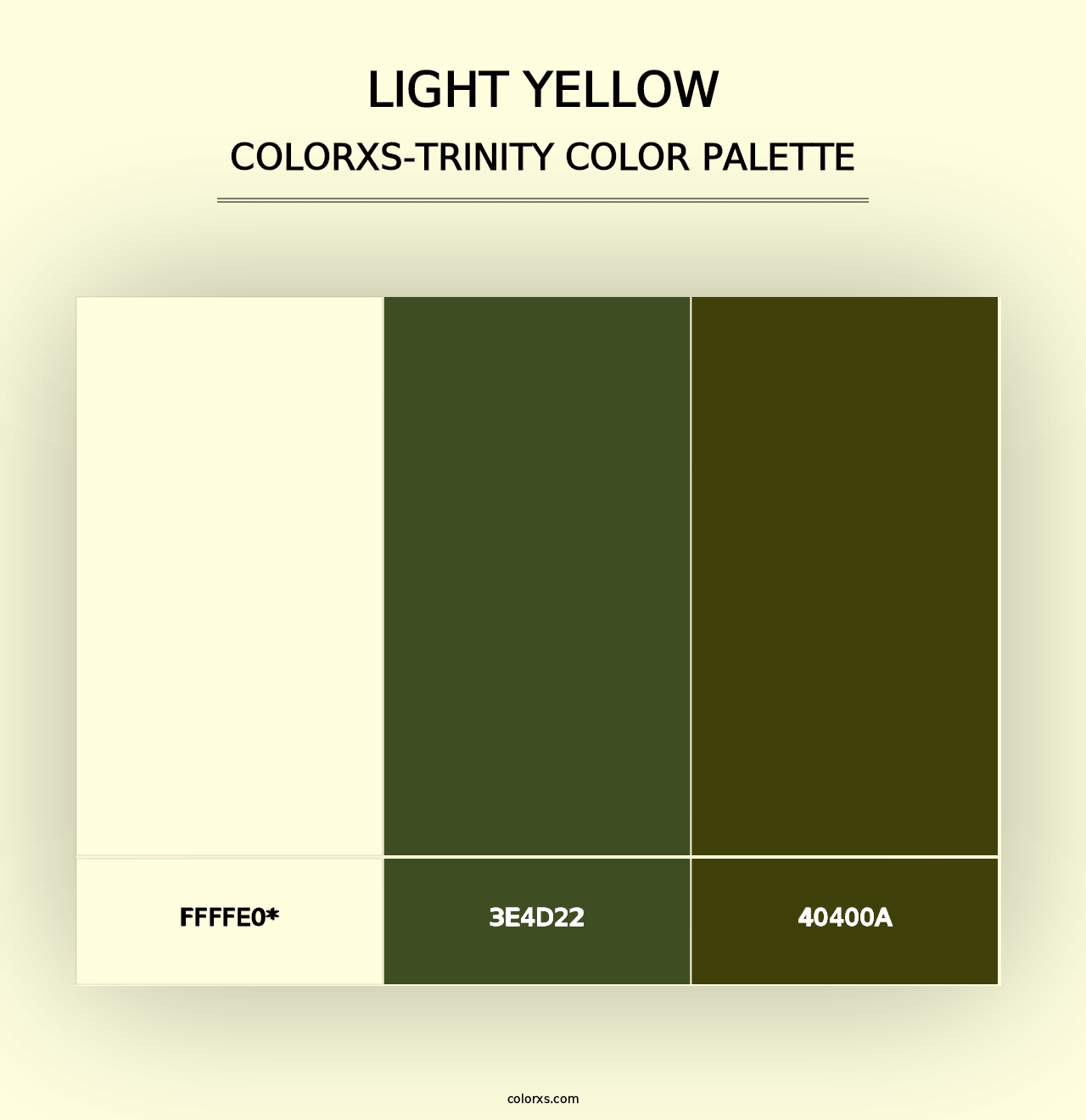 Light yellow - Colorxs Trinity Palette