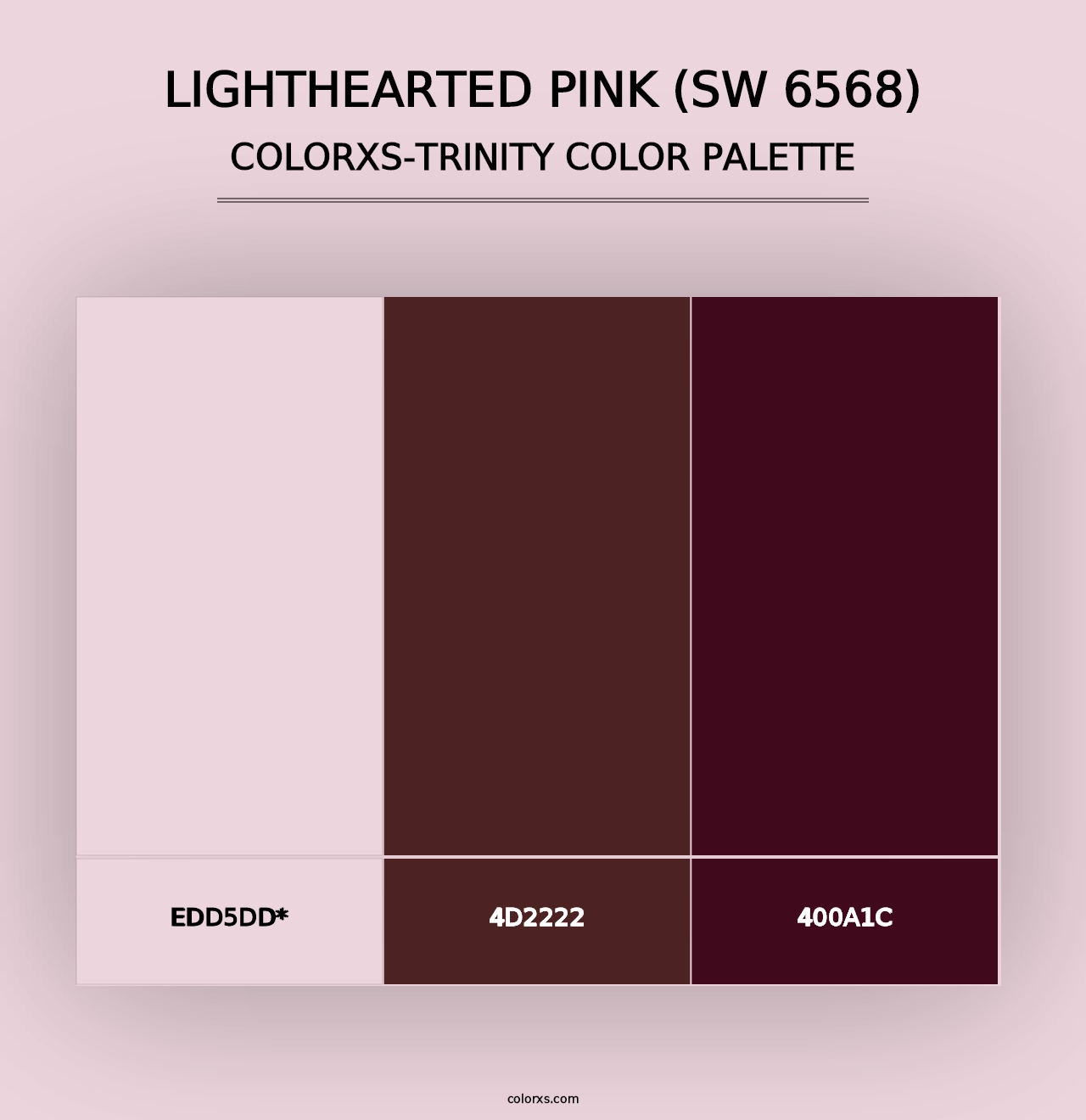 Lighthearted Pink (SW 6568) - Colorxs Trinity Palette