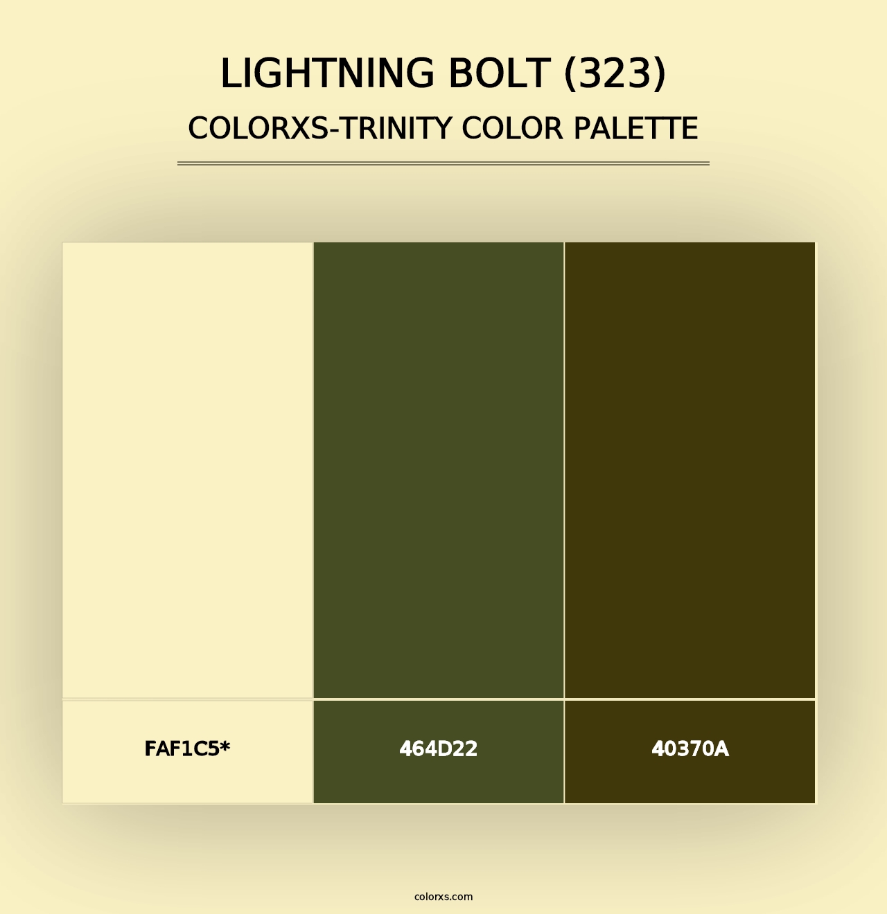 Lightning Bolt (323) - Colorxs Trinity Palette