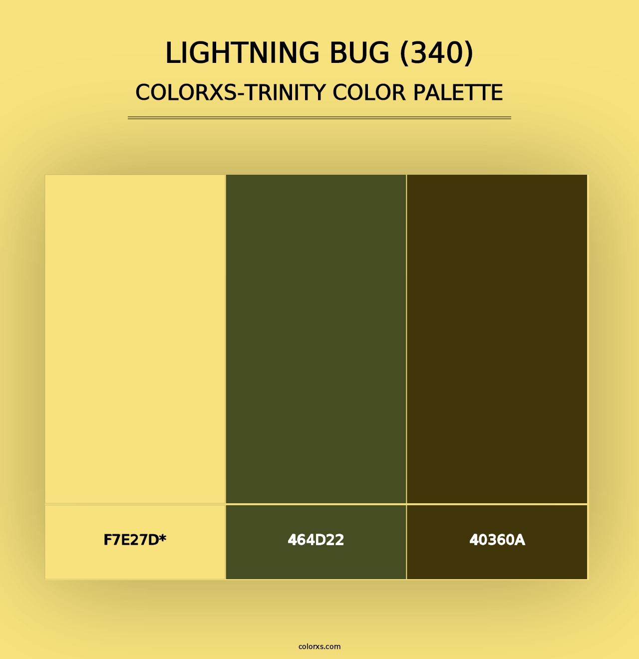 Lightning Bug (340) - Colorxs Trinity Palette