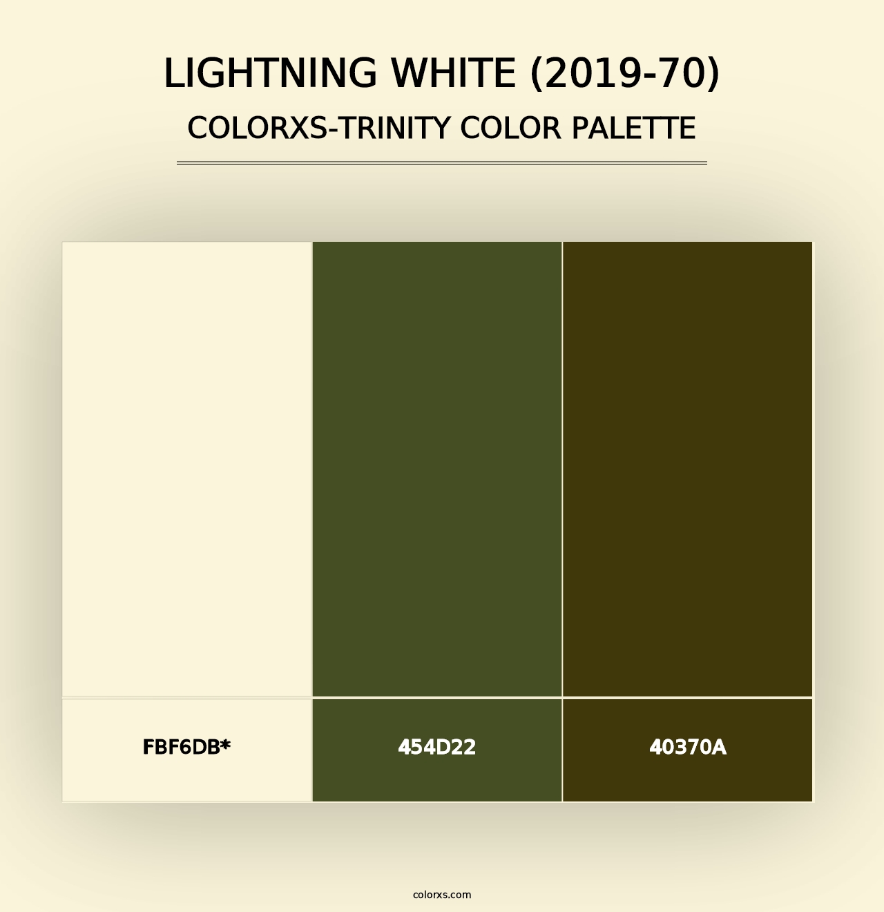 Lightning White (2019-70) - Colorxs Trinity Palette