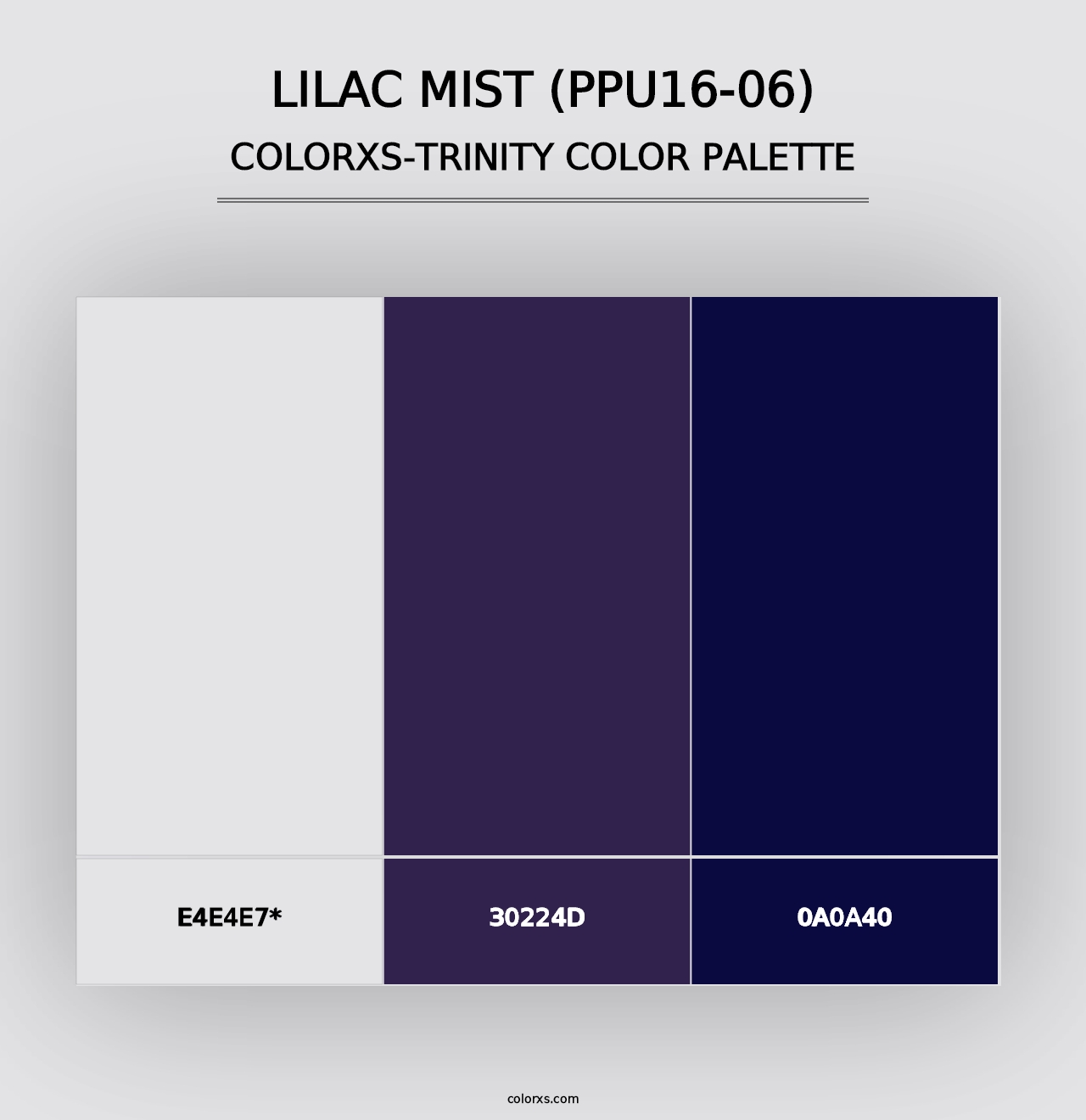 Lilac Mist (PPU16-06) - Colorxs Trinity Palette