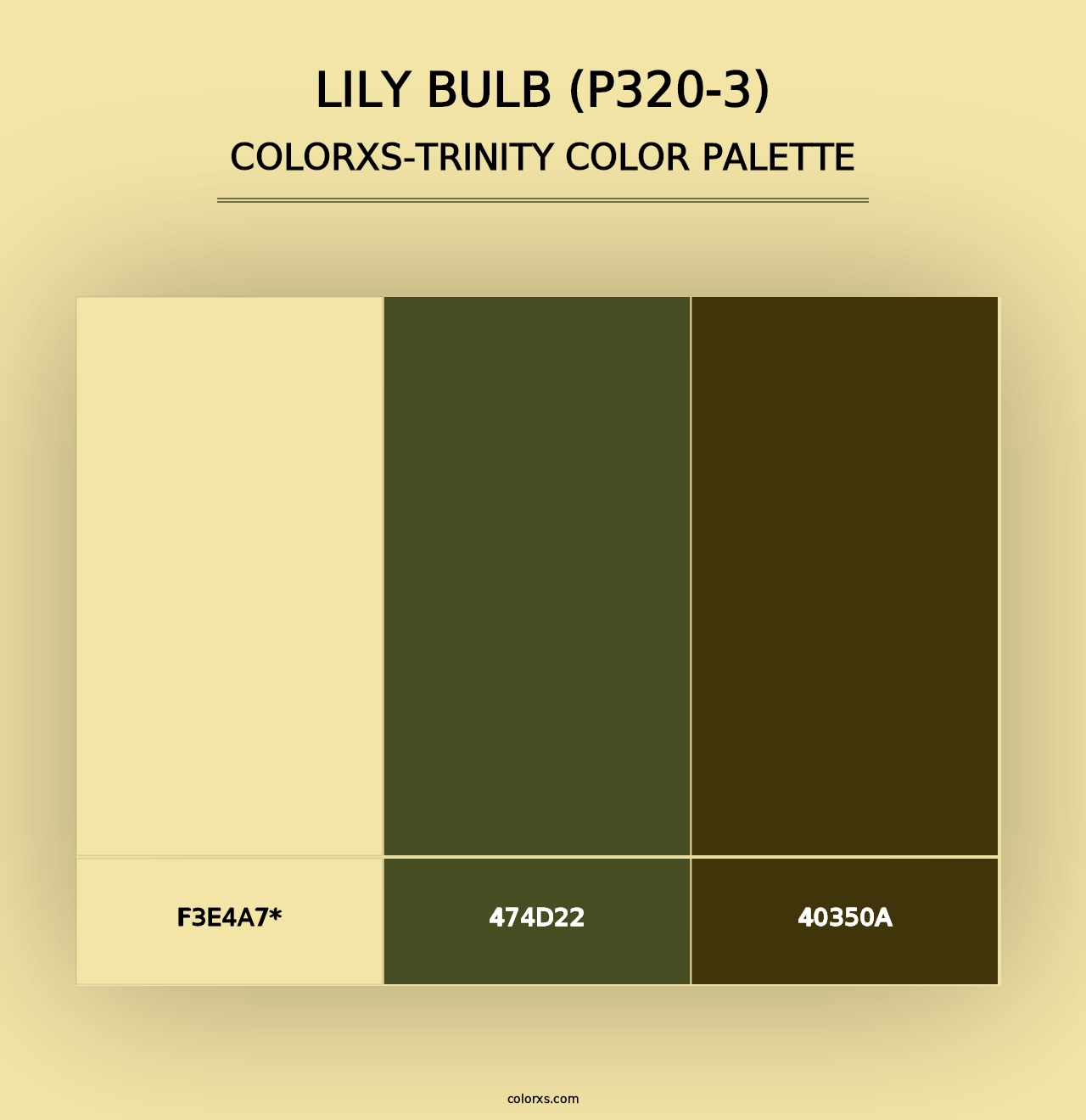 Lily Bulb (P320-3) - Colorxs Trinity Palette