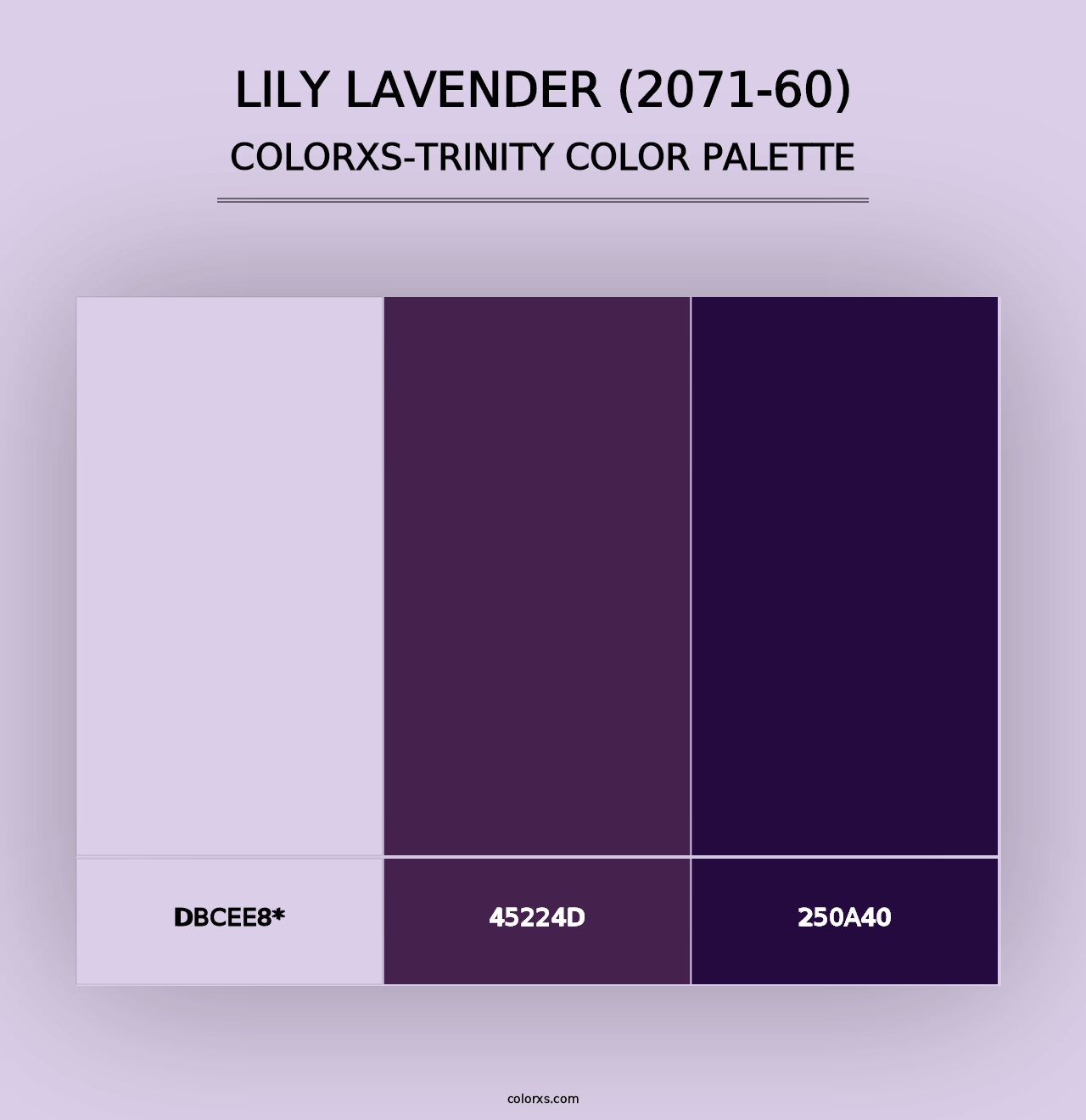 Lily Lavender (2071-60) - Colorxs Trinity Palette