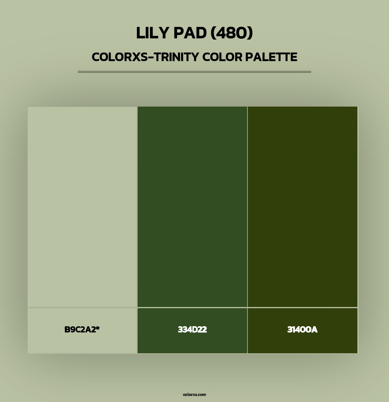 Lily Pad (480) - Colorxs Trinity Palette