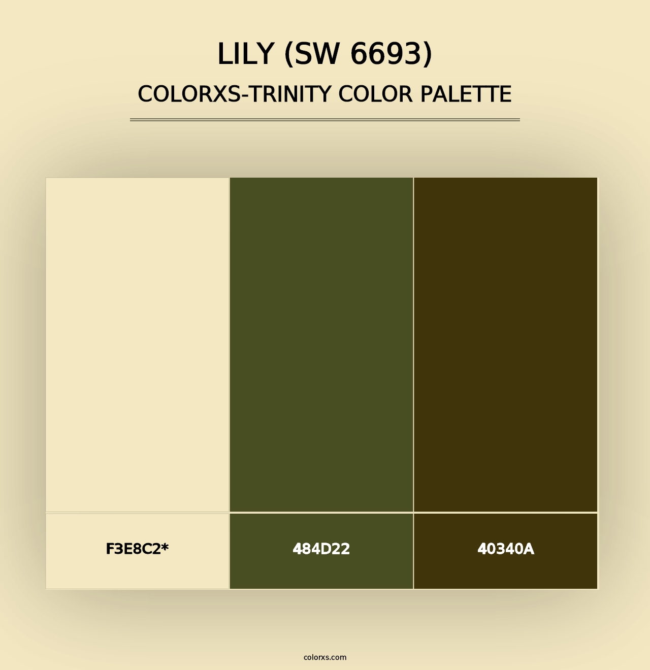 Lily (SW 6693) - Colorxs Trinity Palette