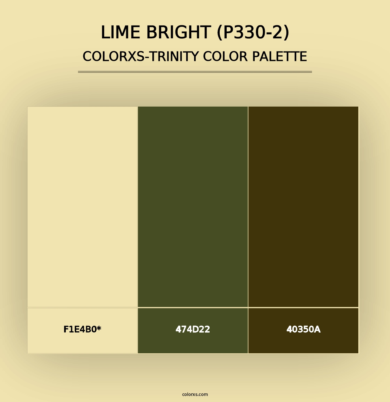 Lime Bright (P330-2) - Colorxs Trinity Palette