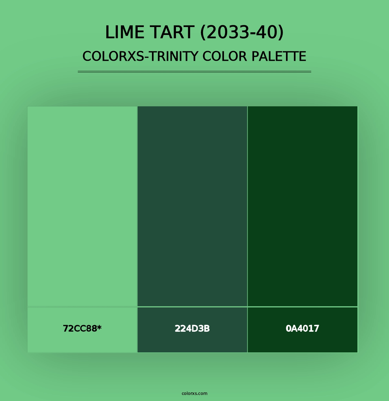 Lime Tart (2033-40) - Colorxs Trinity Palette