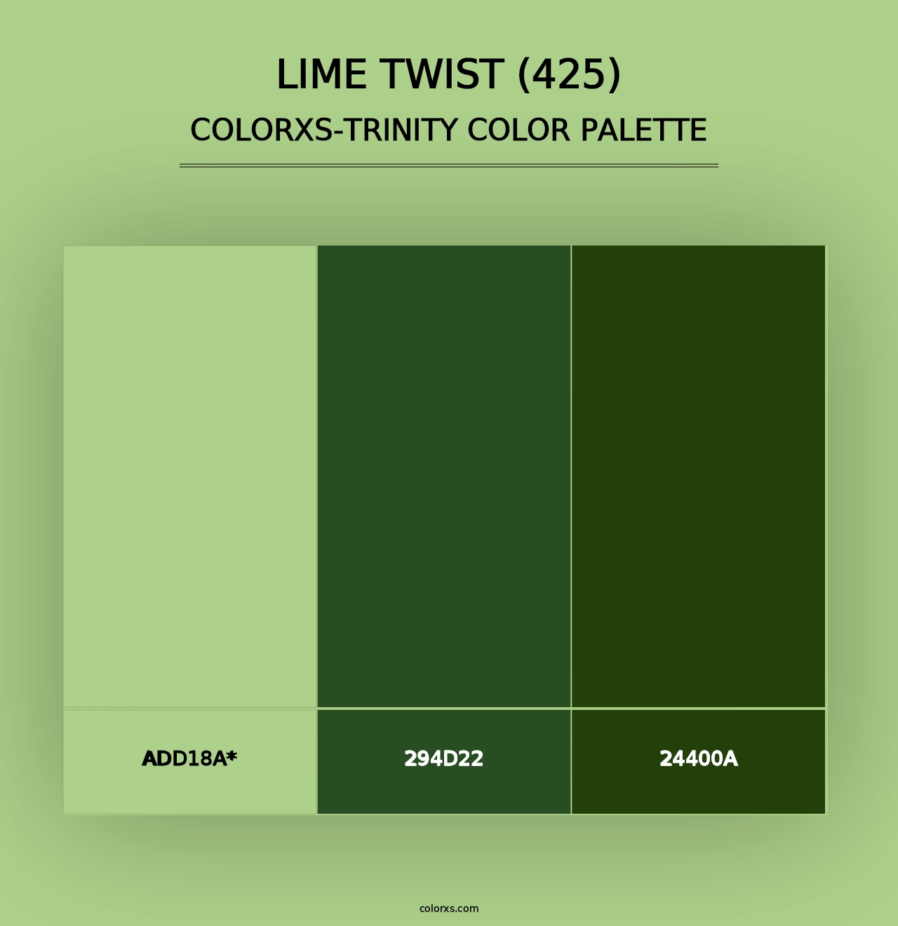 Lime Twist (425) - Colorxs Trinity Palette