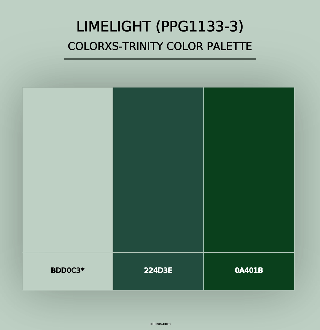 Limelight (PPG1133-3) - Colorxs Trinity Palette