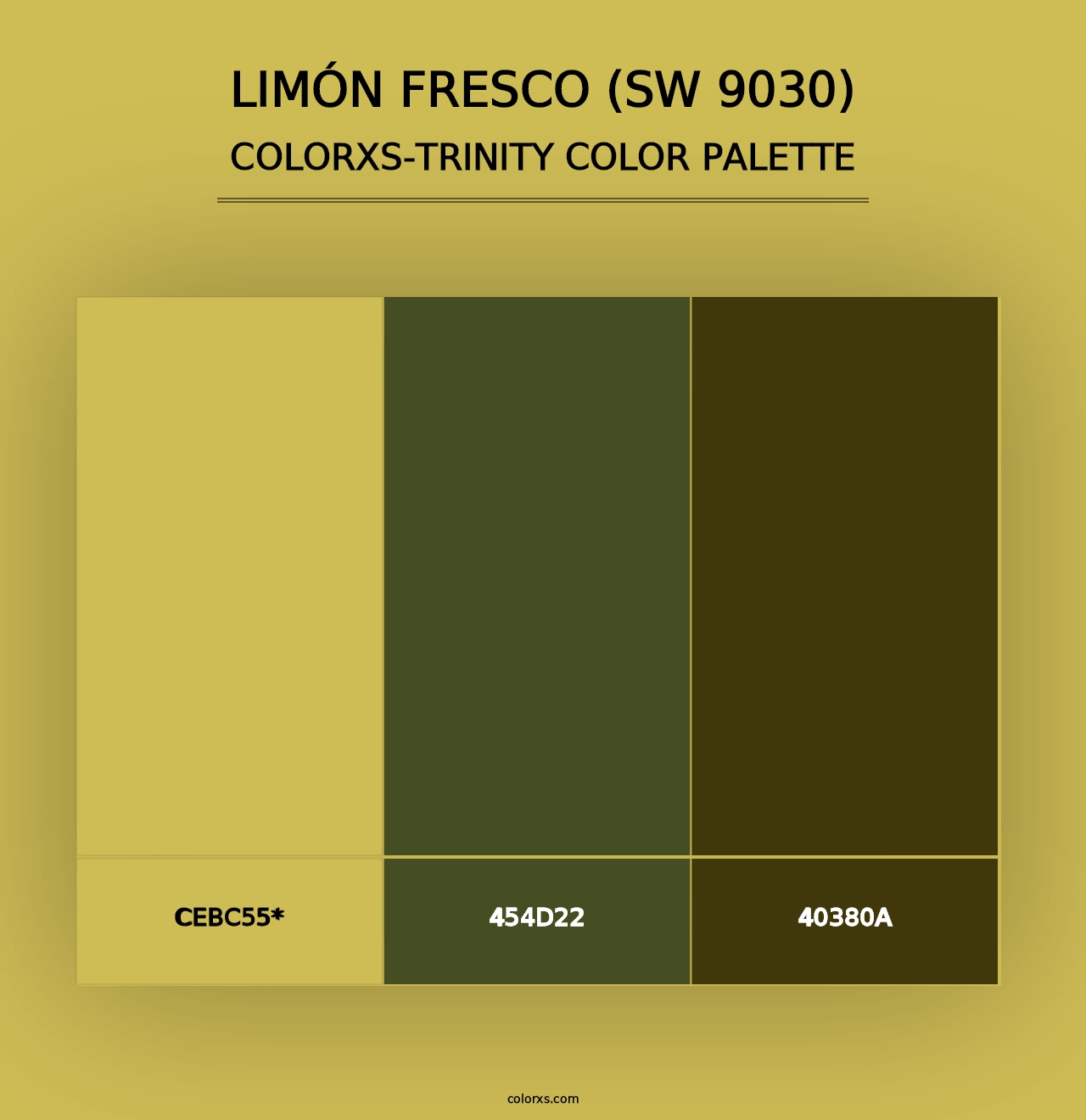 Limón Fresco (SW 9030) - Colorxs Trinity Palette