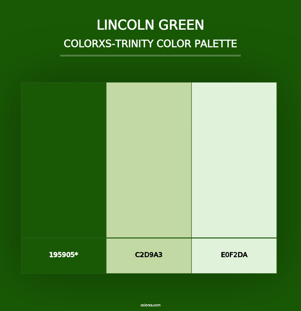 Lincoln Green - Colorxs Trinity Palette