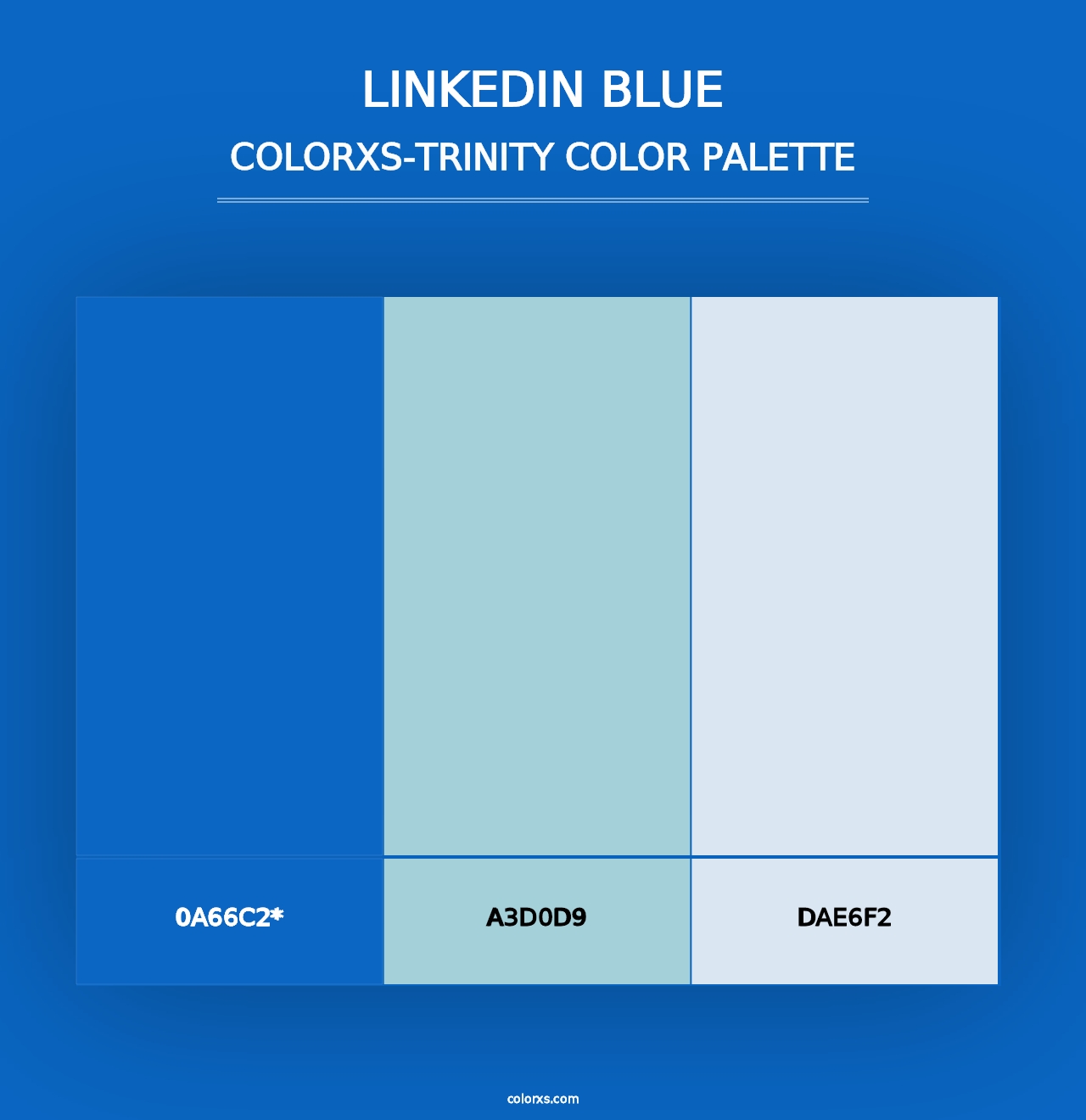 Linkedin Blue - Colorxs Trinity Palette