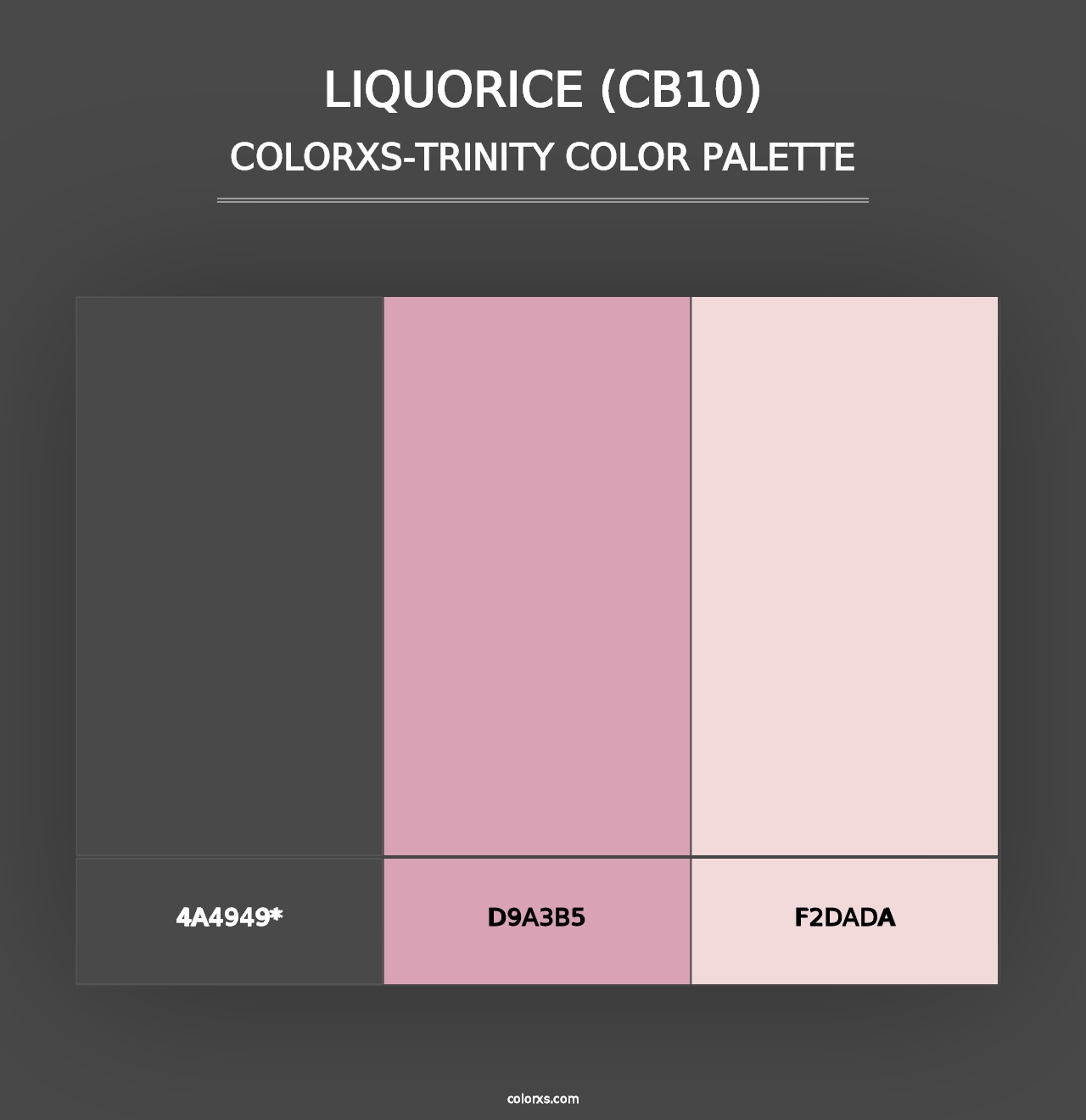 Liquorice (CB10) - Colorxs Trinity Palette