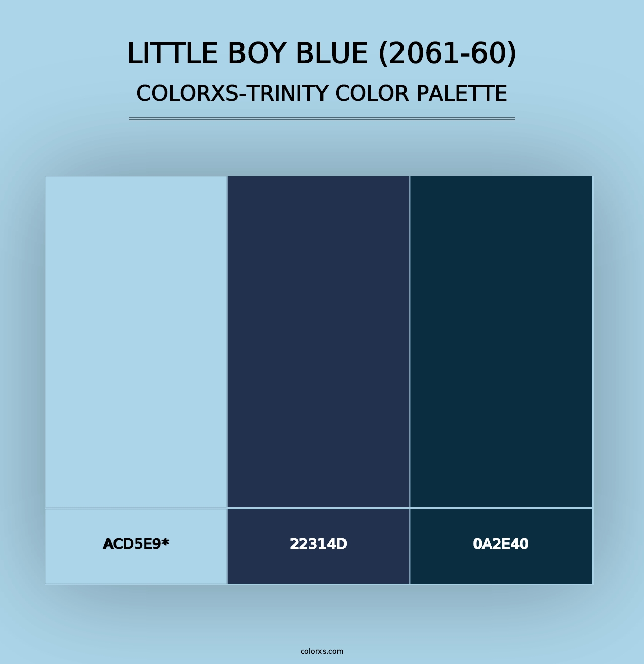 Little Boy Blue (2061-60) - Colorxs Trinity Palette