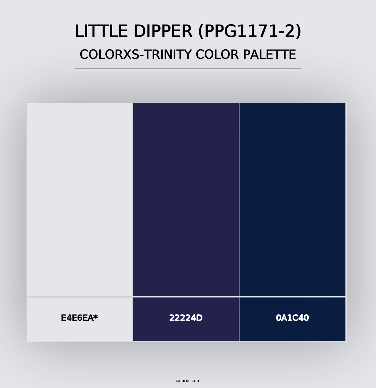 Little Dipper (PPG1171-2) - Colorxs Trinity Palette