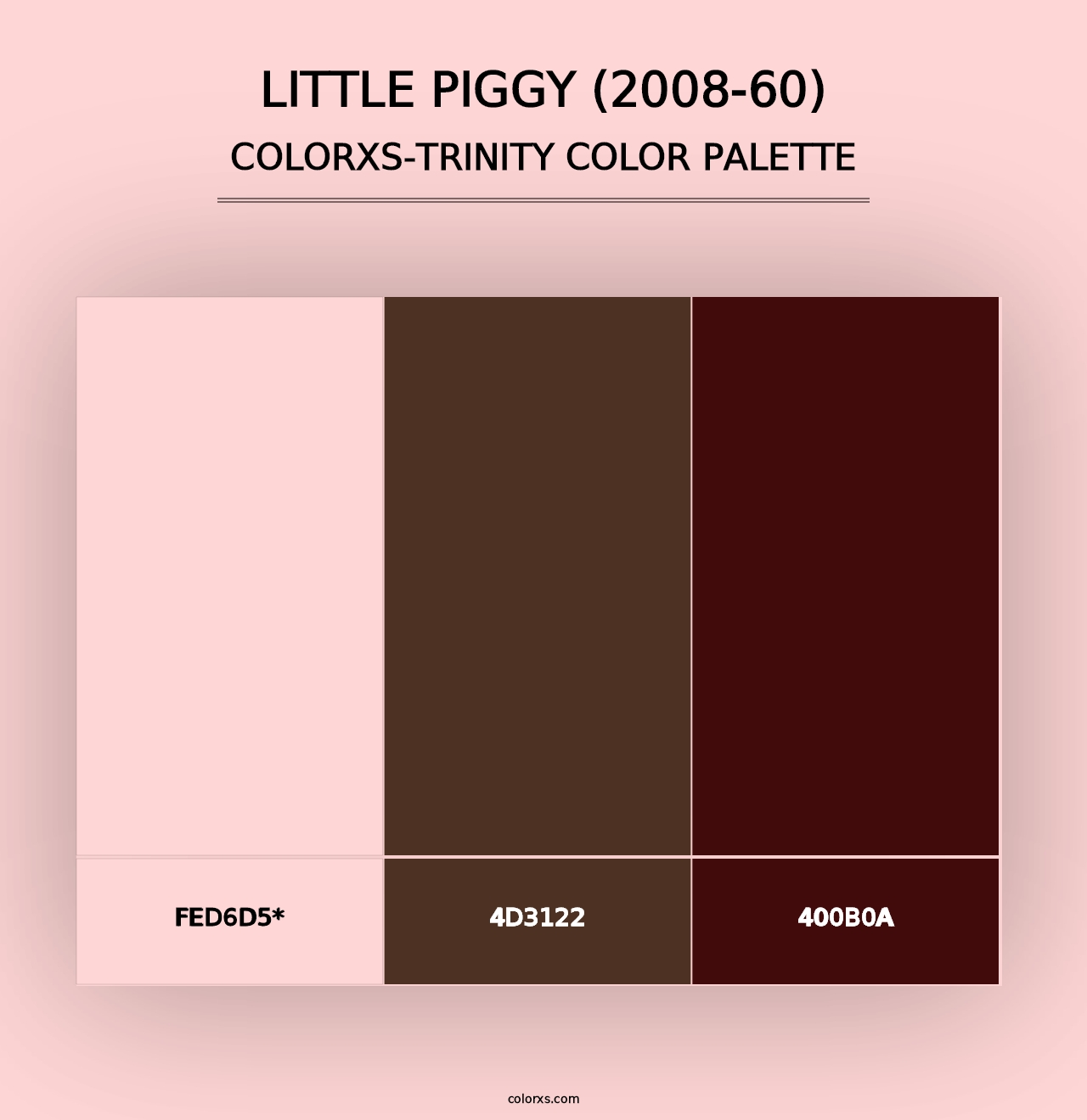 Little Piggy (2008-60) - Colorxs Trinity Palette