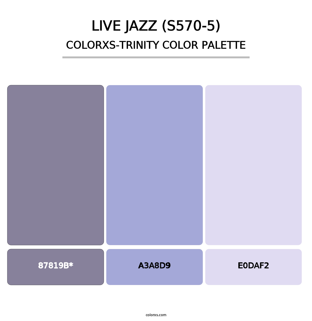 Live Jazz (S570-5) - Colorxs Trinity Palette