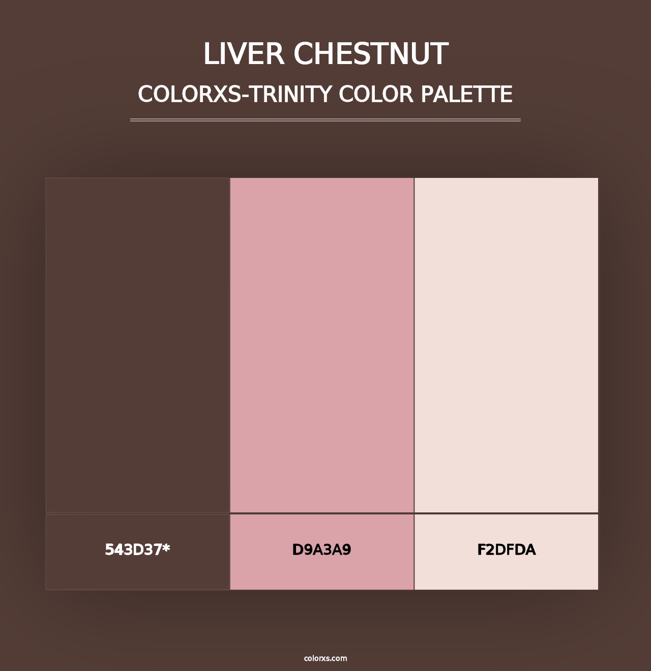 Liver Chestnut - Colorxs Trinity Palette